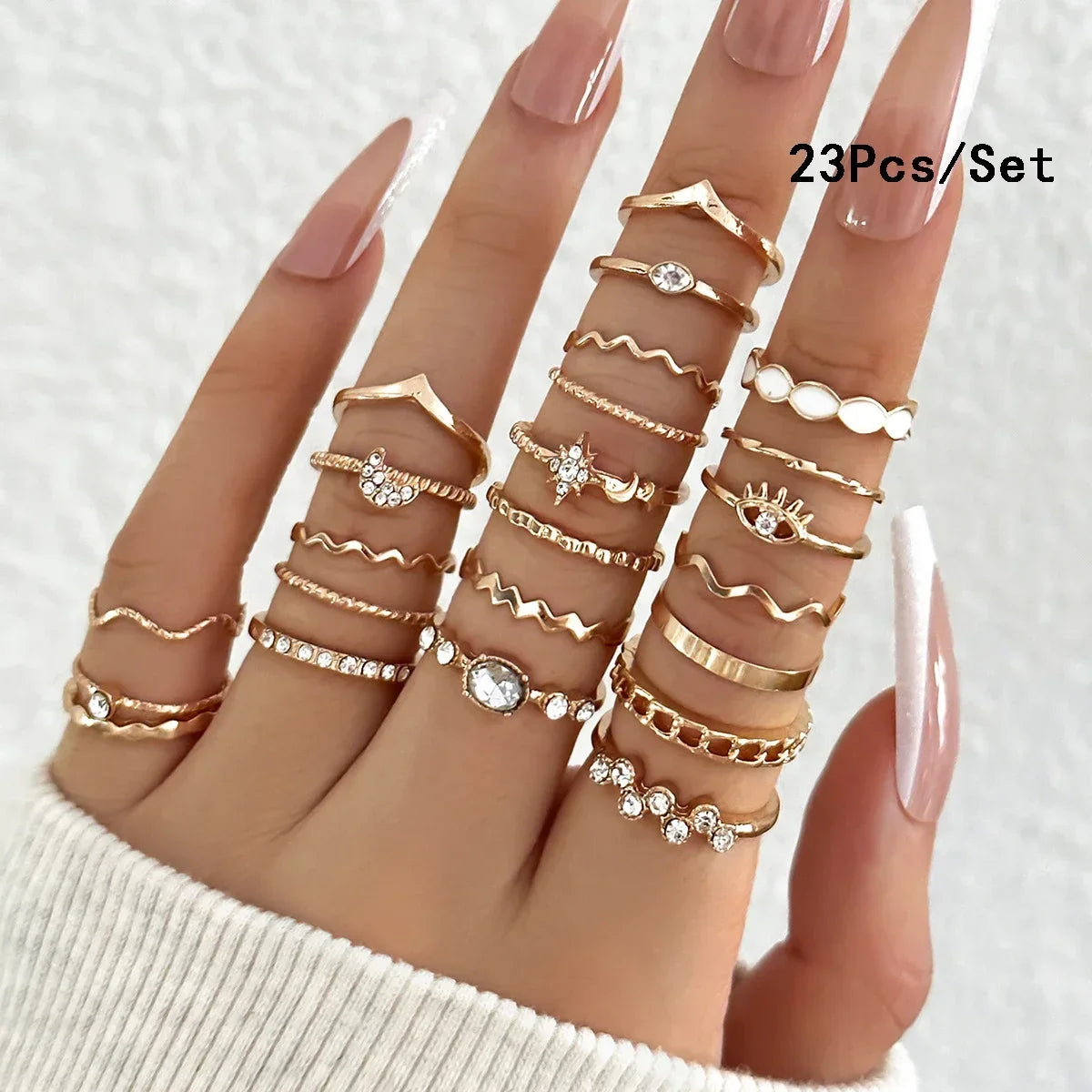 21 piezas anillos mujer