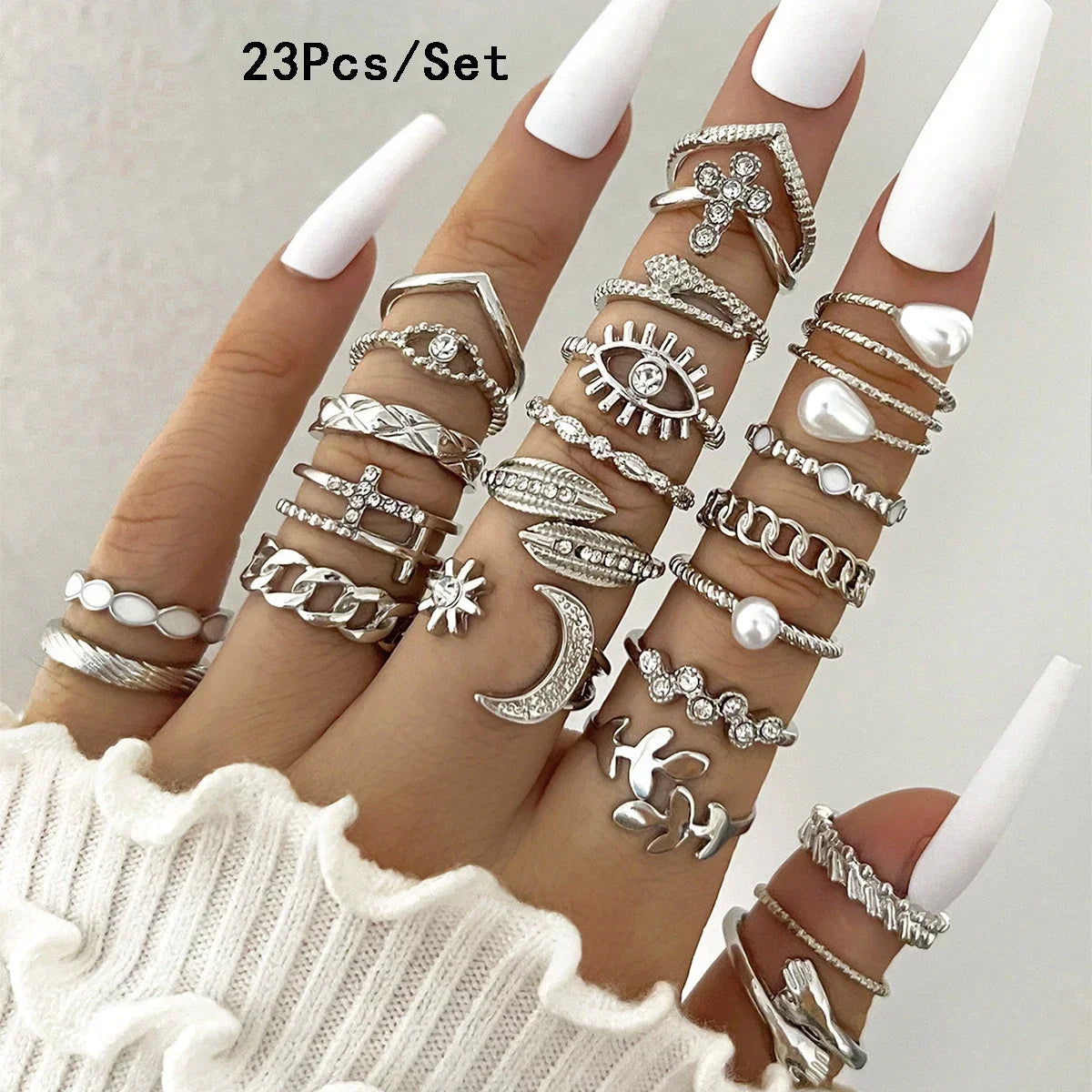 21 piezas anillos mujer