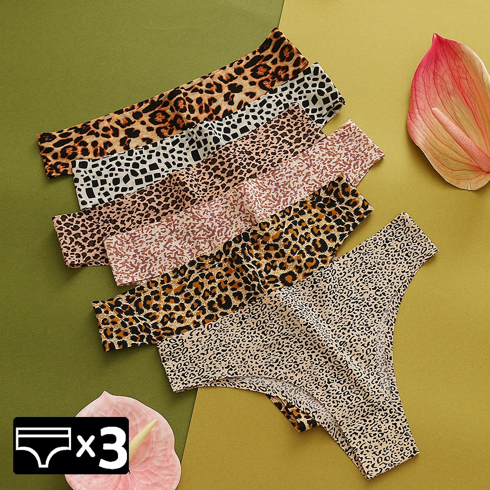 Panties animal print 3 piezas