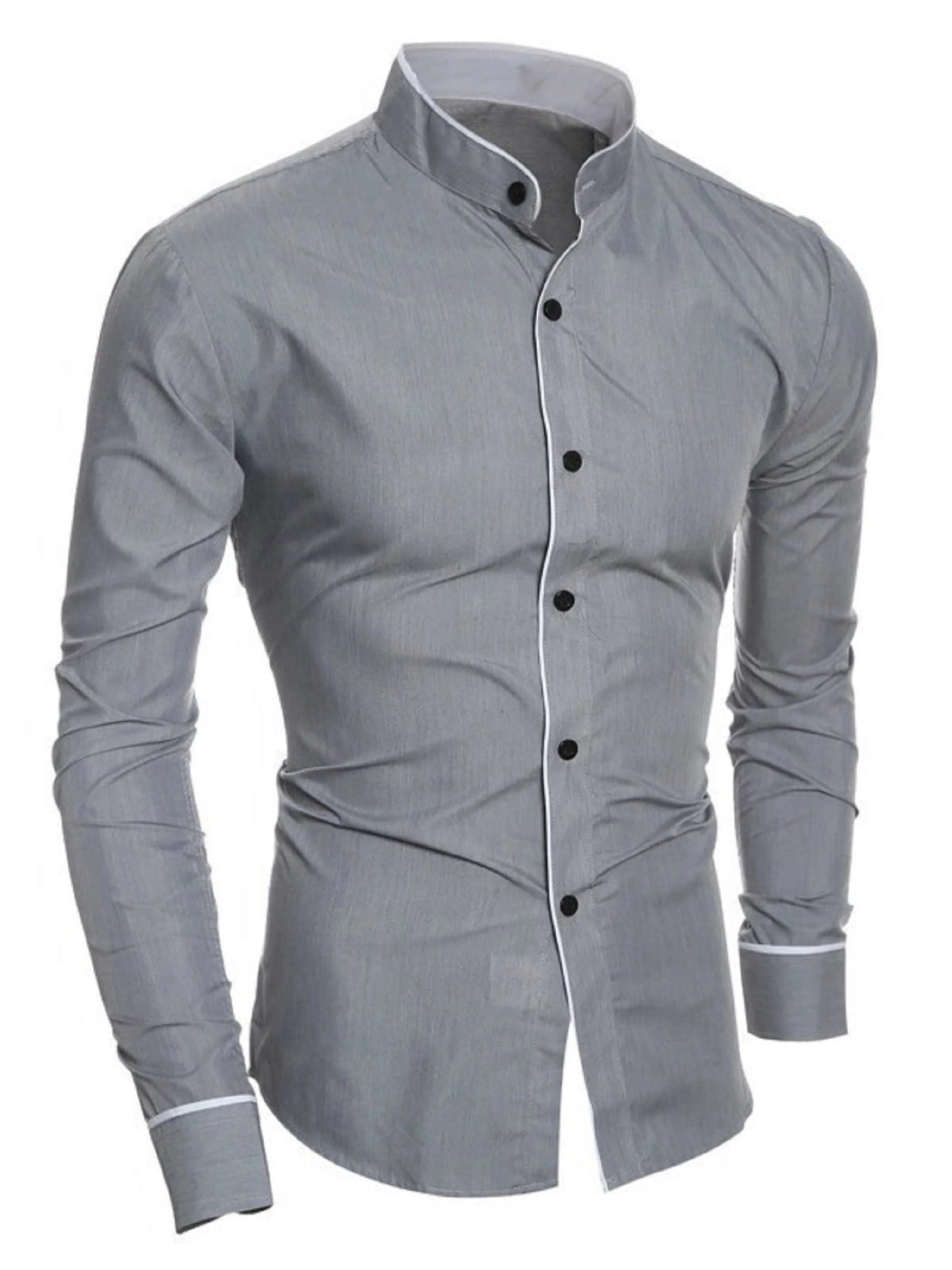 Camisas ajustadas hombre manga larga