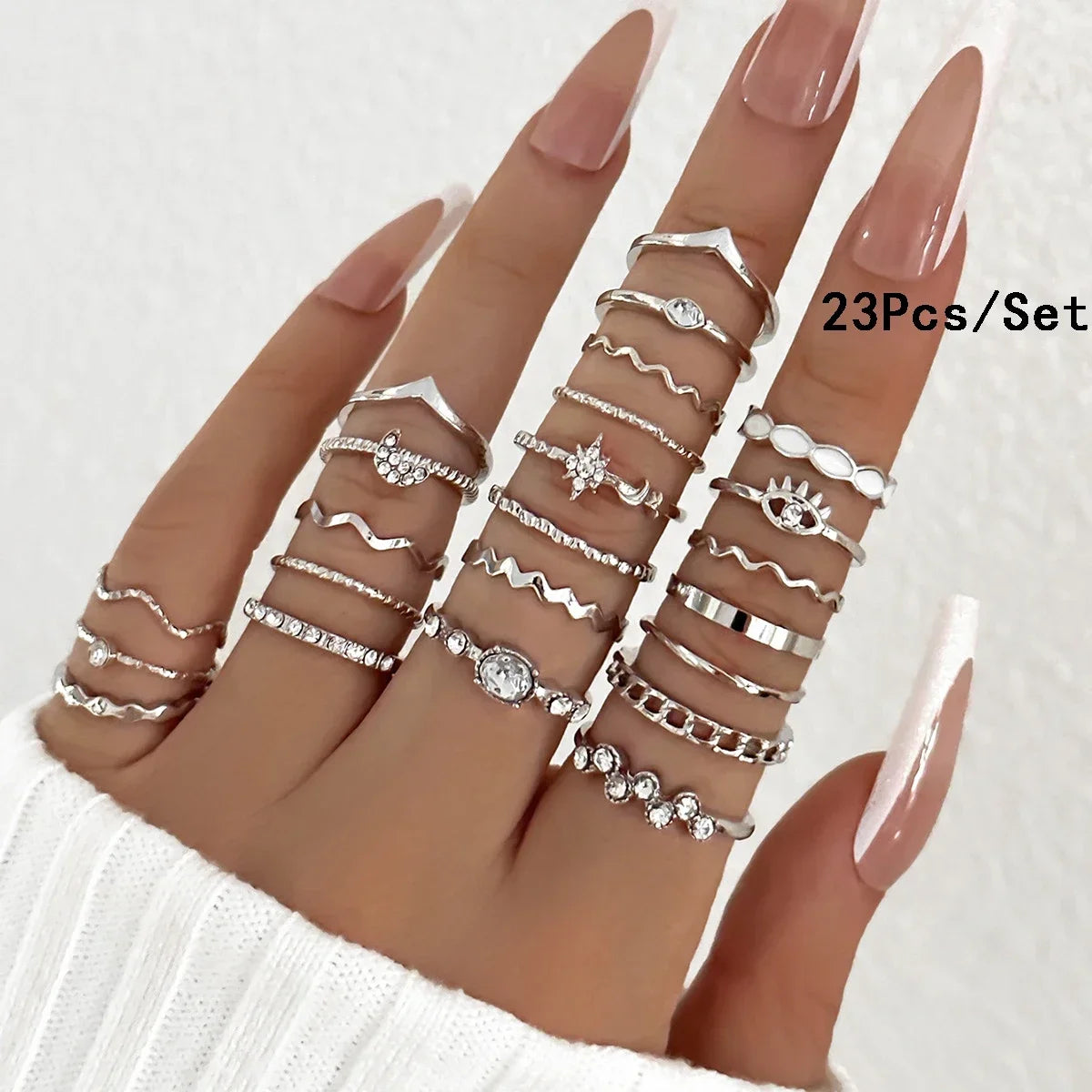 21 piezas anillos mujer