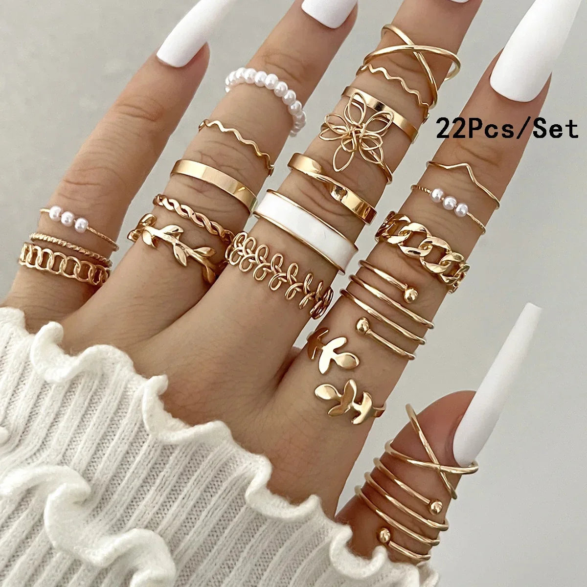 21 piezas anillos mujer