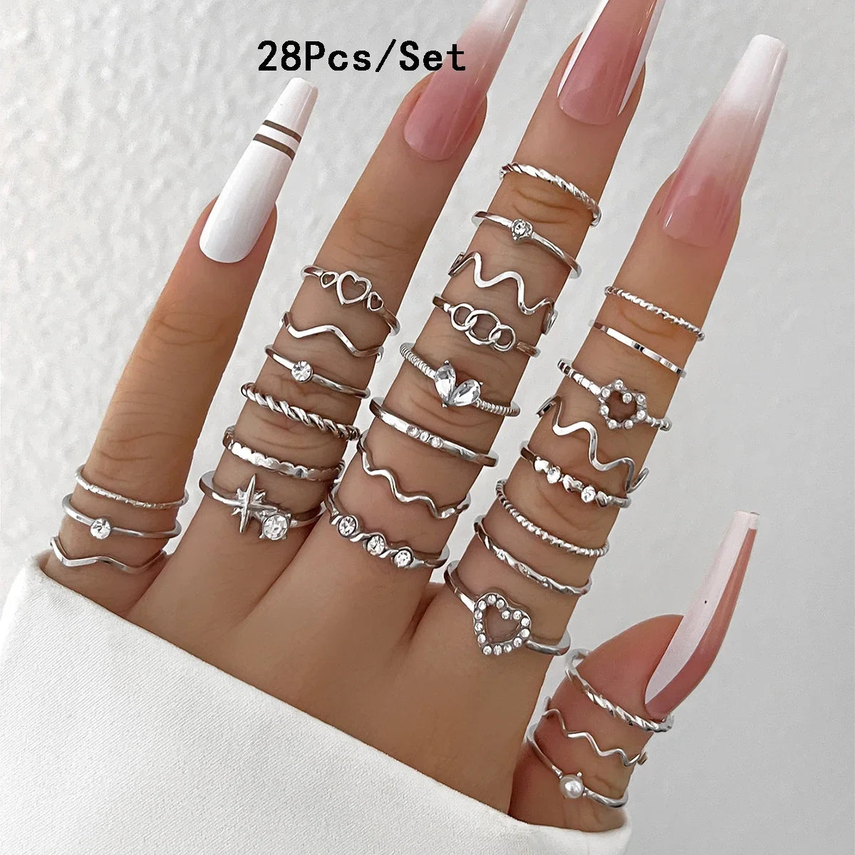 21 piezas anillos mujer