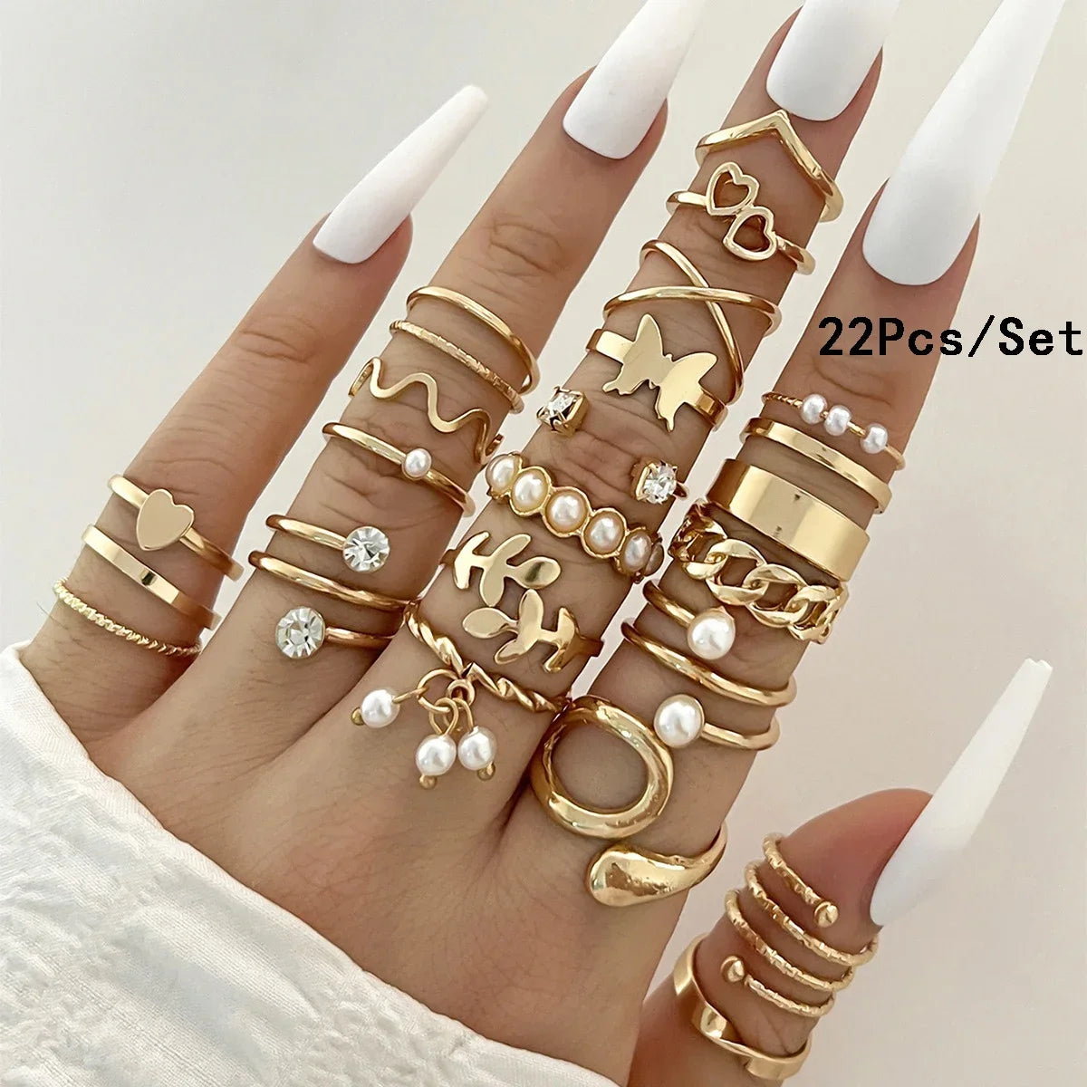 21 piezas anillos mujer