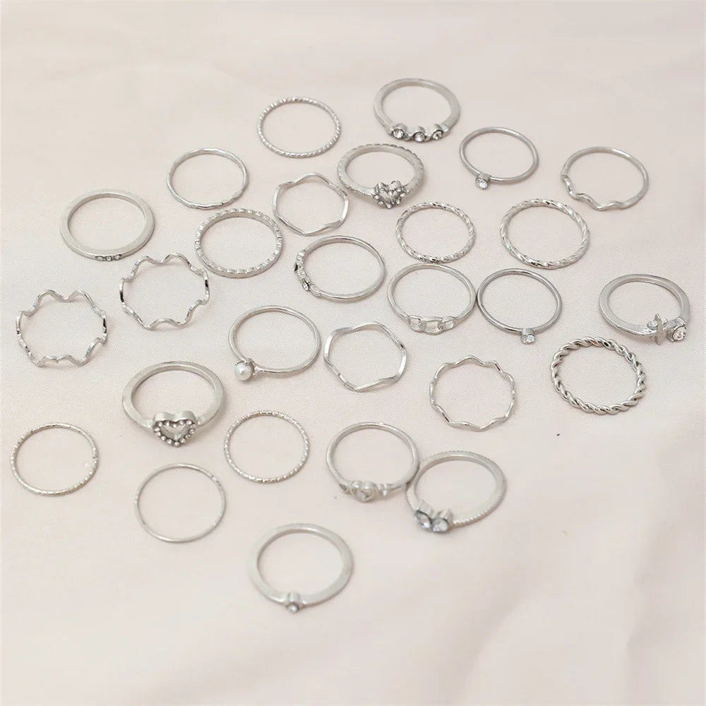 21 piezas anillos mujer