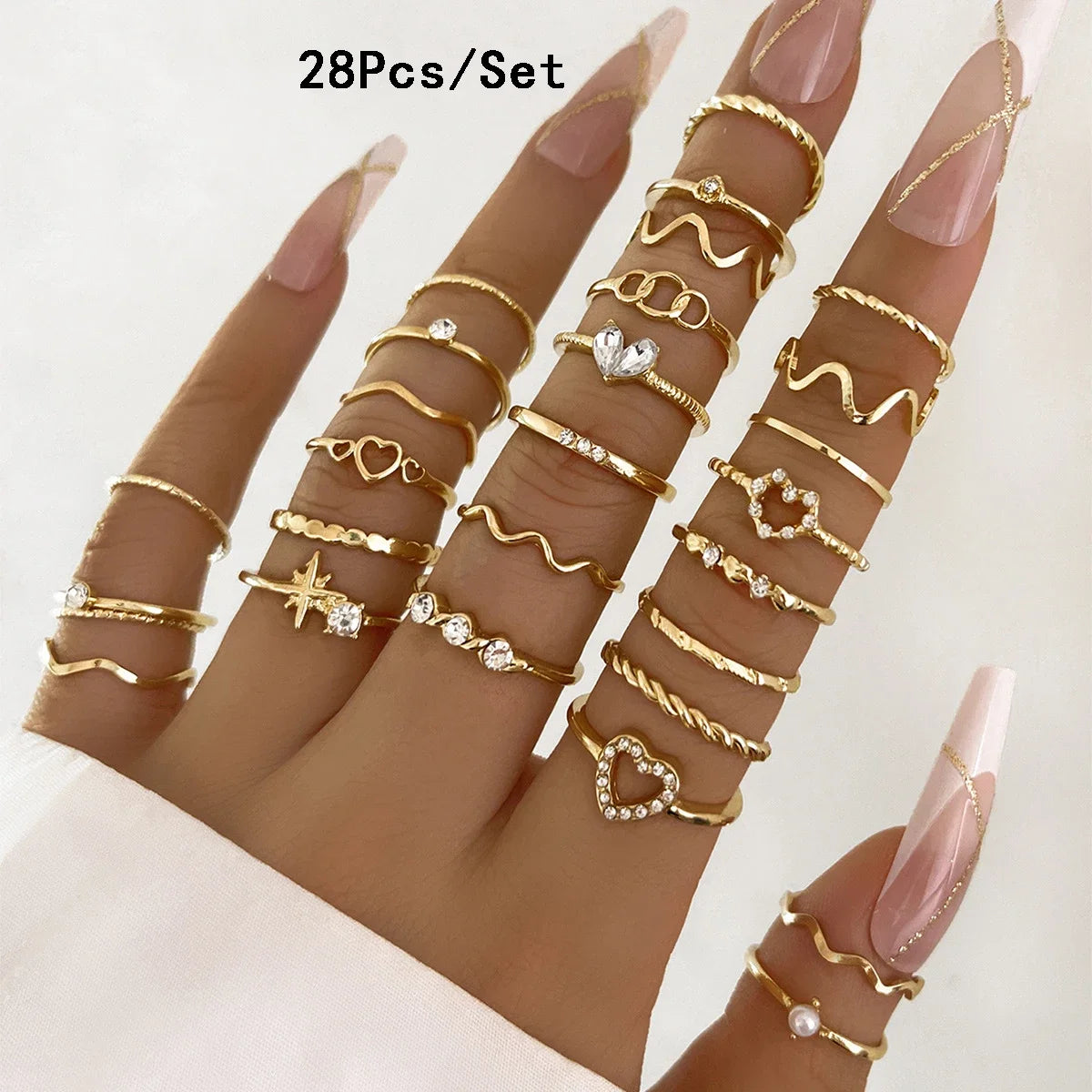 21 piezas anillos mujer